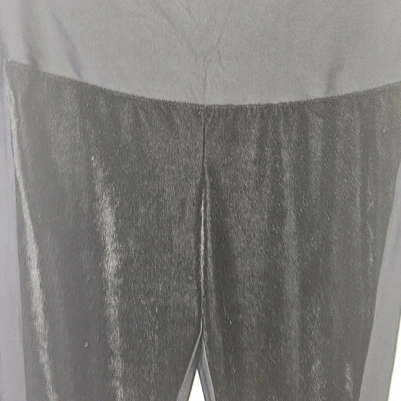 Yummie Signature Waistband Leggings With Velvet Front and Nylon Back Black,SZ 1X - Picture 12 of 15
